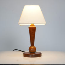 French Wooden Table Lamp