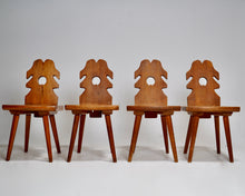 Set Of Four Brutalist Dining Chairs For Capelia 1960s