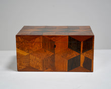 Antique Marquetry Stationary Box