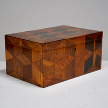 Antique Marquetry Stationary Box