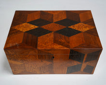 Antique Marquetry Stationary Box