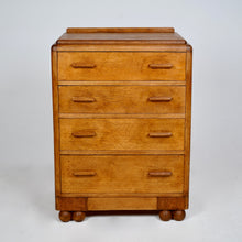 Art Deco Oak Chest Of Drawers