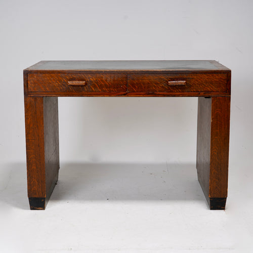 English 1950 Contemporary Oak Desk