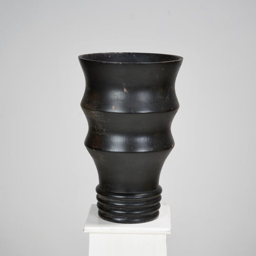 Vintage Wooden Modernist Pot