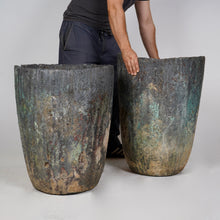 Pair Of Large Crucible Pots