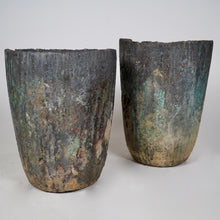 Pair Of Large Crucible Pots