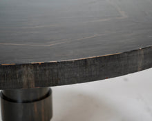 1930s Ebonised Guéridon Pedestal Center Table