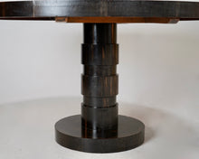 1930s Ebonised Guéridon Pedestal Center Table