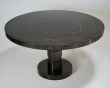 1930s Ebonised Guéridon Pedestal Center Table