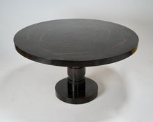 1930s Ebonised Guéridon Pedestal Center Table