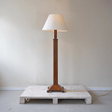 Art Deco Oak Floor Lamp