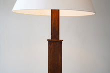 Art Deco Oak Floor Lamp