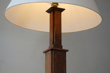 Art Deco Oak Floor Lamp