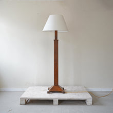 Art Deco Oak Floor Lamp