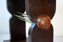 French Art Deco Walnut Side Table