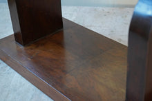 French Art Deco Walnut Side Table