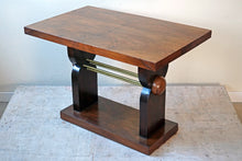 French Art Deco Walnut Side Table