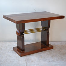 French Art Deco Walnut Side Table