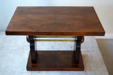 French Art Deco Walnut Side Table