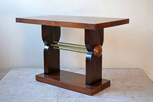 French Art Deco Walnut Side Table