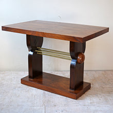 French Art Deco Walnut Side Table