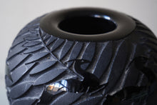 Art Deco Vase Black Glass Signed Verart - Louis Lauro