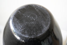 Art Deco Vase Black Glass Signed Verart - Louis Lauro