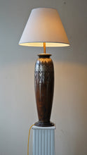 Large Art Deco French Dinanderie Table Lamp