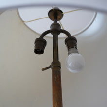 Large Art Deco French Dinanderie Table Lamp