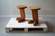 1980 Pine Boot Side Tables Post Modern