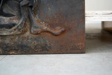 1950s French Cast Iron Relief Fireback