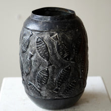 Pressed Metal Fish Vase