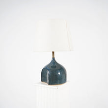French Ceramic Blue Lamp