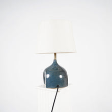 French Ceramic Blue Lamp