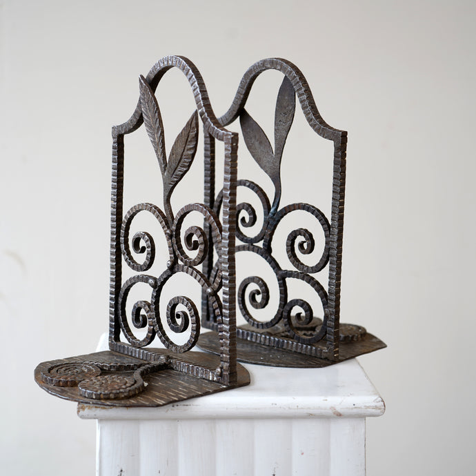 French Wrought Iron Bookends