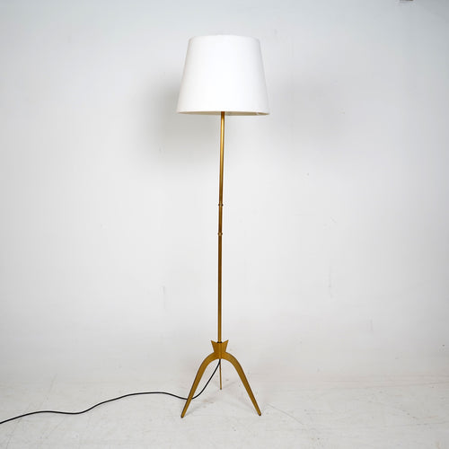 French Brass Floor Lamp