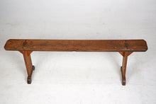 19th Century French Fruit Wood Antique Bench