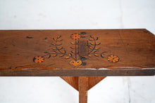 19th Century French Fruit Wood Antique Bench