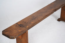 19th Century French Fruit Wood Antique Bench