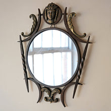 French Iron And Bronze Wall Mirror 1940s