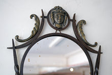 French Iron And Bronze Wall Mirror 1940s