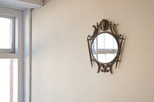 French Iron And Bronze Wall Mirror 1940s