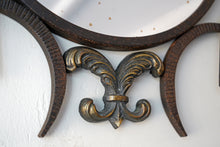 French Iron And Bronze Wall Mirror 1940s
