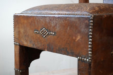 Antique French Leather Armchair