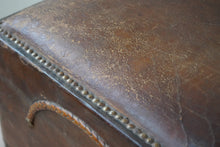 Antique French Leather Armchair