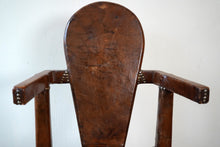 Antique French Leather Armchair
