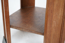 Art Deco Oak And Ebony Side Table