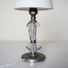 French Cut Glass And Steel Lamp