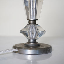 French Cut Glass And Steel Lamp