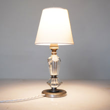 French Cut Glass And Steel Lamp